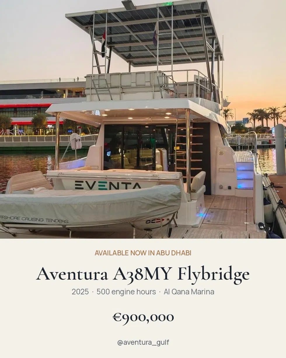 متوفر الآن في أبوظبي: Aventura إيه 38 ماي فلاي بريدج "إيفنتا" ، 2025