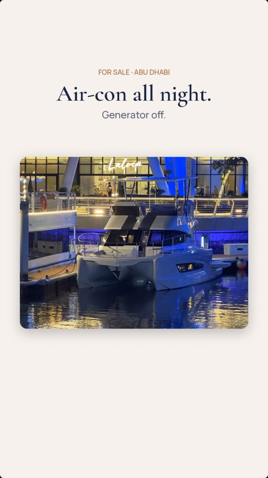 Air-con all night, generator off